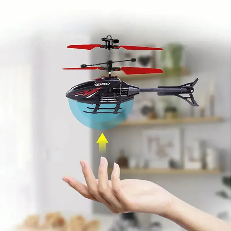 RC 2CH Induction levitation Helicopter Sensing Gesture Remote Rontrol Floating Aircraft With Lights Kids Toys Boys Outdoor Game - Image 3