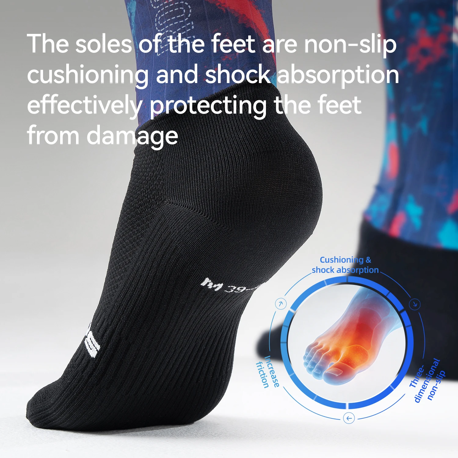 ROCKBROS Compression Sport Sock Professional Non-slip Bike Socks Bicycle Men Women Sports Socks Racing Cycling Socks - Image 2