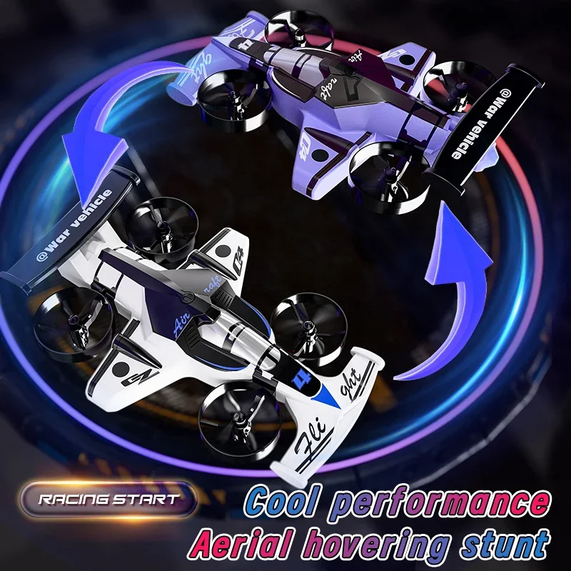 Rc Drone Car 2In1 Rc Toy Land-Air Vehicle with 4 Axis Quadcopter Fixed Wing Stunt Drift Mode Remote Control for Kids Adults - Image 5