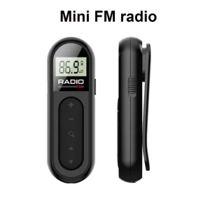 Rechargeable Portable FM Radio Pocket Digital Radio,Transistor Walkman Small Radio On Batteries for Hiking Walking
