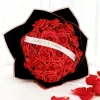 Red Rose Artificial Flowers DIY Bouquets 25PCS Set PE Roses Fake Flower for Wedding Party Centerpieces Decor Valentines Gifts