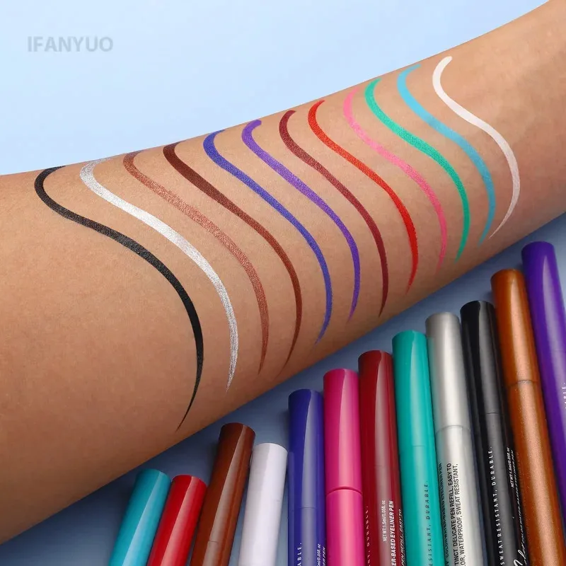 Red Wine Black Waterproof Eyeliner Pencil Untra-fine Liquid Eye Liner Pen Quick Dry Long Lasting Non Smudge Makeup Cosmetics - Image 6