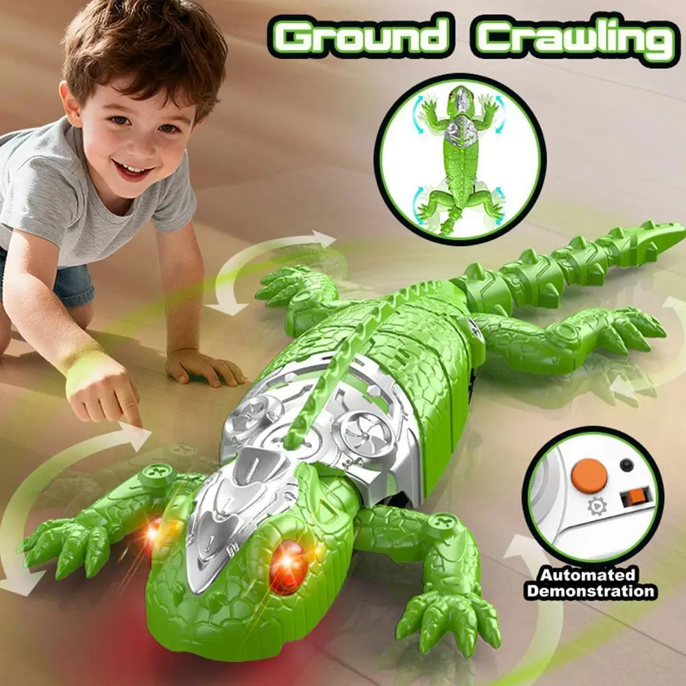 Remote Control Wall Climbing Toy Electric Lizard Gecko Climbs Glass & Smooth Walls Toy Anti-Fall Design Children's Gift - Image 3
