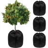Reusable Plant Protection Cover Oxford Cloth Windproof Plant Antifreeze Cover Coldproof Zipper Drawstring