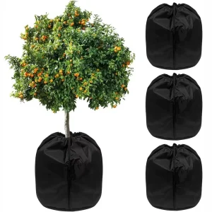 Reusable Plant Protection Cover Oxford Cloth Windproof Plant Antifreeze Cover Coldproof Zipper Drawstring