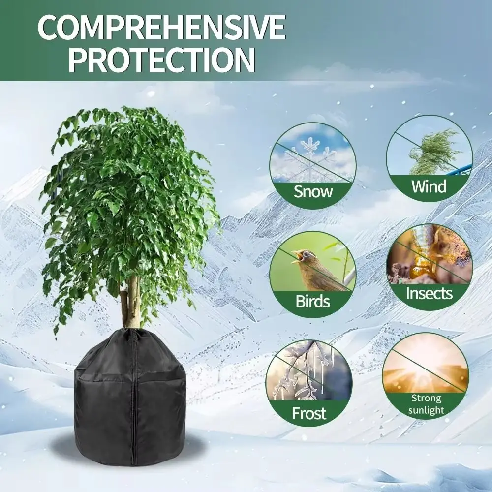 Reusable Plant Protection Cover Oxford Cloth Windproof Tree Root Antifreeze Cover Durable Coldproof Plant Insulation Cover - Image 3