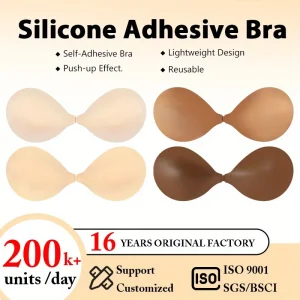 Reusable Silicone Nipple Covers Women Self Adhesive Bra Strapless Push-Up Bralette Invisible Breast Petals Lingerie