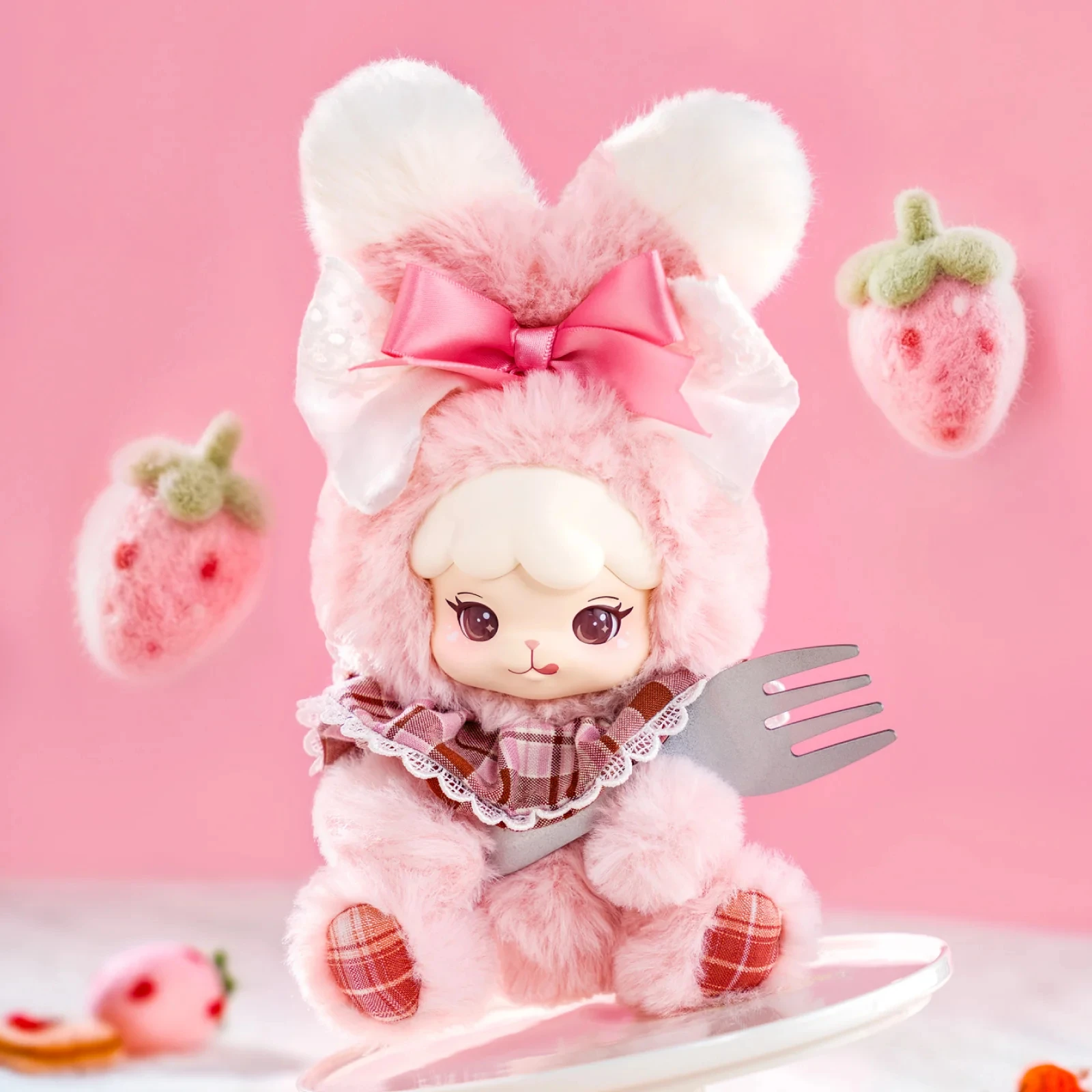 Rolife Cream Cookii Bunny Plush Pendant Blind Box Dessert Themed with Secret Chance Soft Collectible Gift for Girls - Image 2