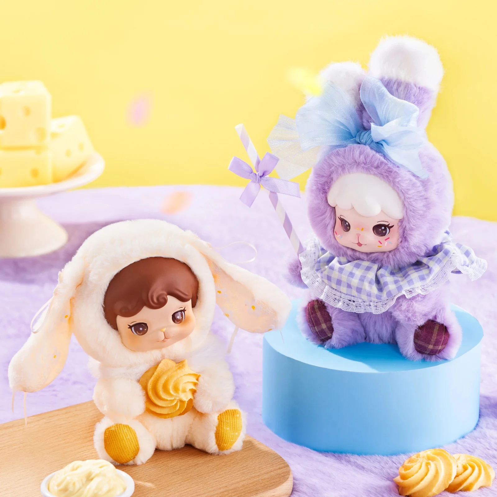 Rolife Cream Cookii Bunny Plush Pendant Blind Box Dessert Themed with Secret Chance Soft Collectible Gift for Girls - Image 5