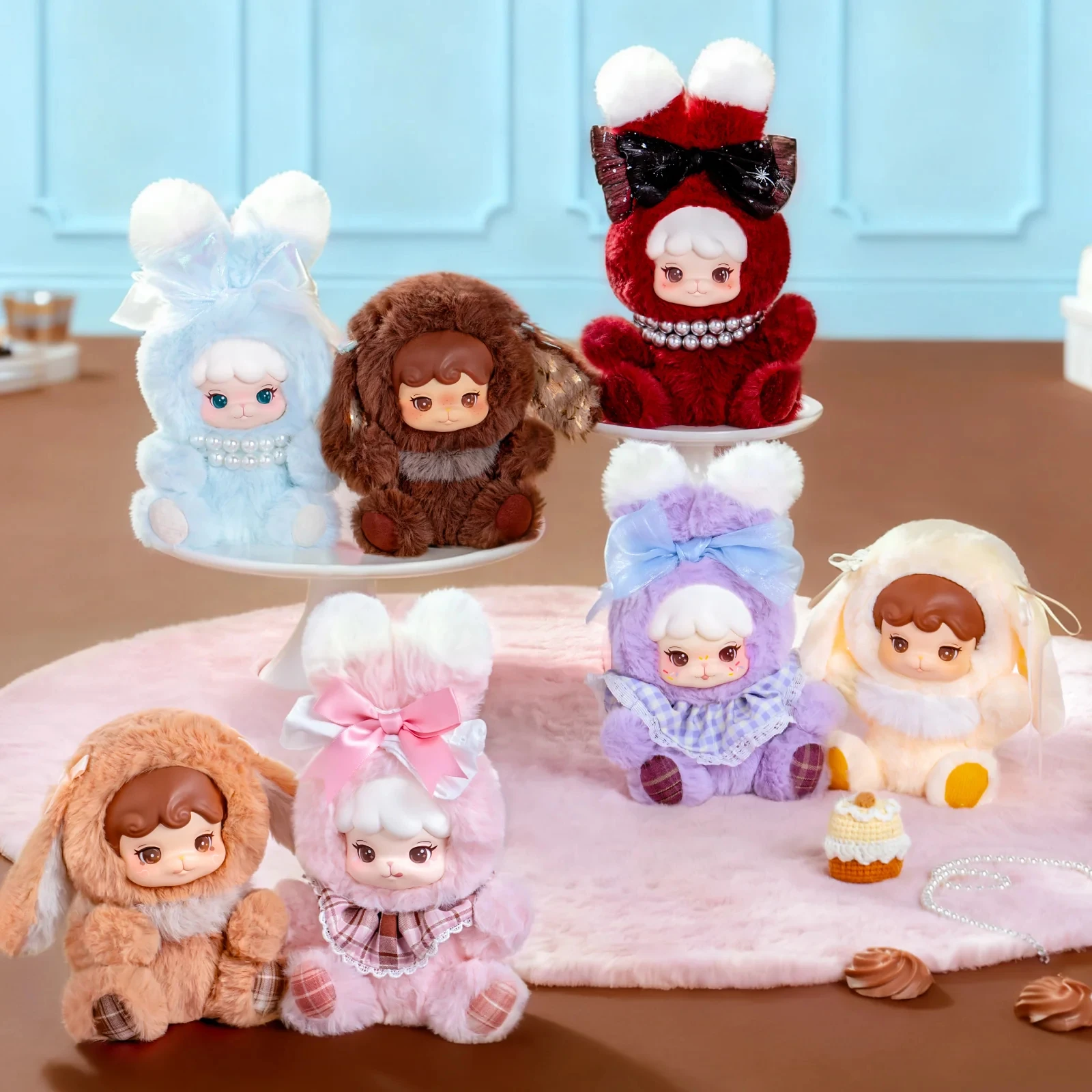 Rolife Cream Cookii Bunny Plush Pendant Blind Box Dessert Themed with Secret Chance Soft Collectible Gift for Girls - Image 3