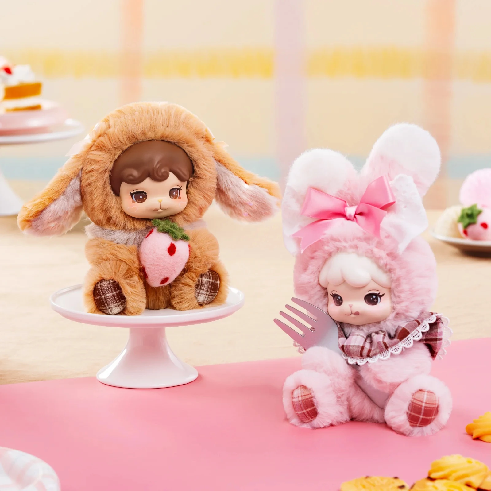 Rolife Cream Cookii Bunny Plush Pendant Blind Box Dessert Themed with Secret Chance Soft Collectible Gift for Girls - Image 4