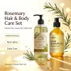 Rosemary Hair & Body Set Shampoo for Oily Scalp Volume Body Wash Softening Scented Daily Care 2pcs