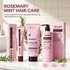 Rosemary PDRN Hair Care Set Refreshing Non-Greasy Shampoo Conditioner Scalp Serum Amino Acid Formula Volumizing Scalp Treatment