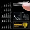 S-2XL Glossy False Nail Tips Sculpted Soft Gel Almond Coffin Stiletto Full Cover Press On Nails Artificial DIY Extension Supplie