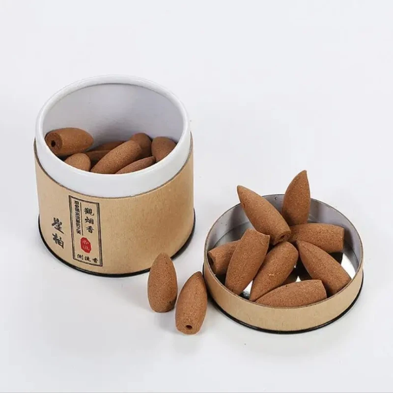 Sandalwood Backflow Incense Cones Handmade Agarwood Cones Incense Help Sleep Wormwood Incenso Drive Away Mosquitoes - Image 2