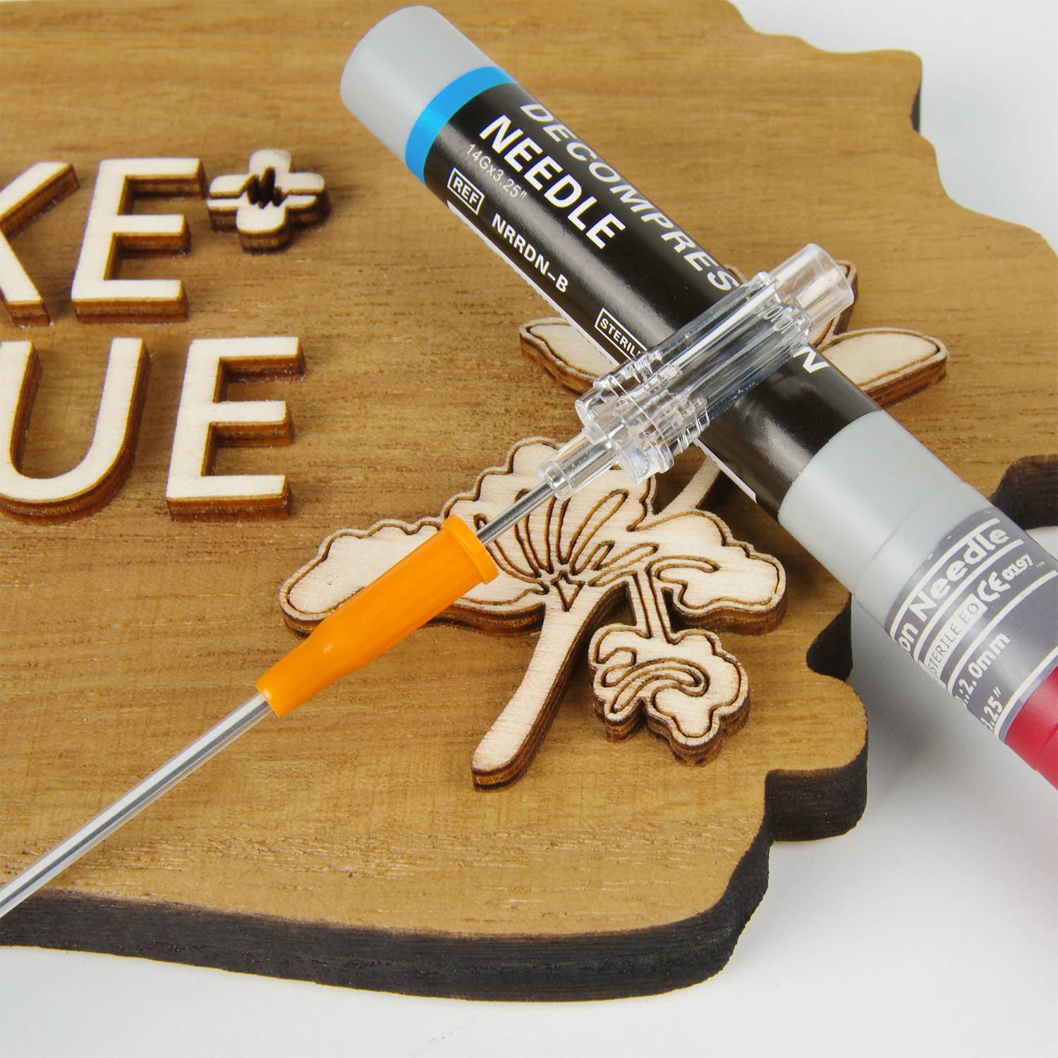Sanke Rescue Pneumothorax Needle Trauma Medical Ifak Chest Cathether Needlecatheter 50g Needle Decompression Edc First Aid Kit - Image 5