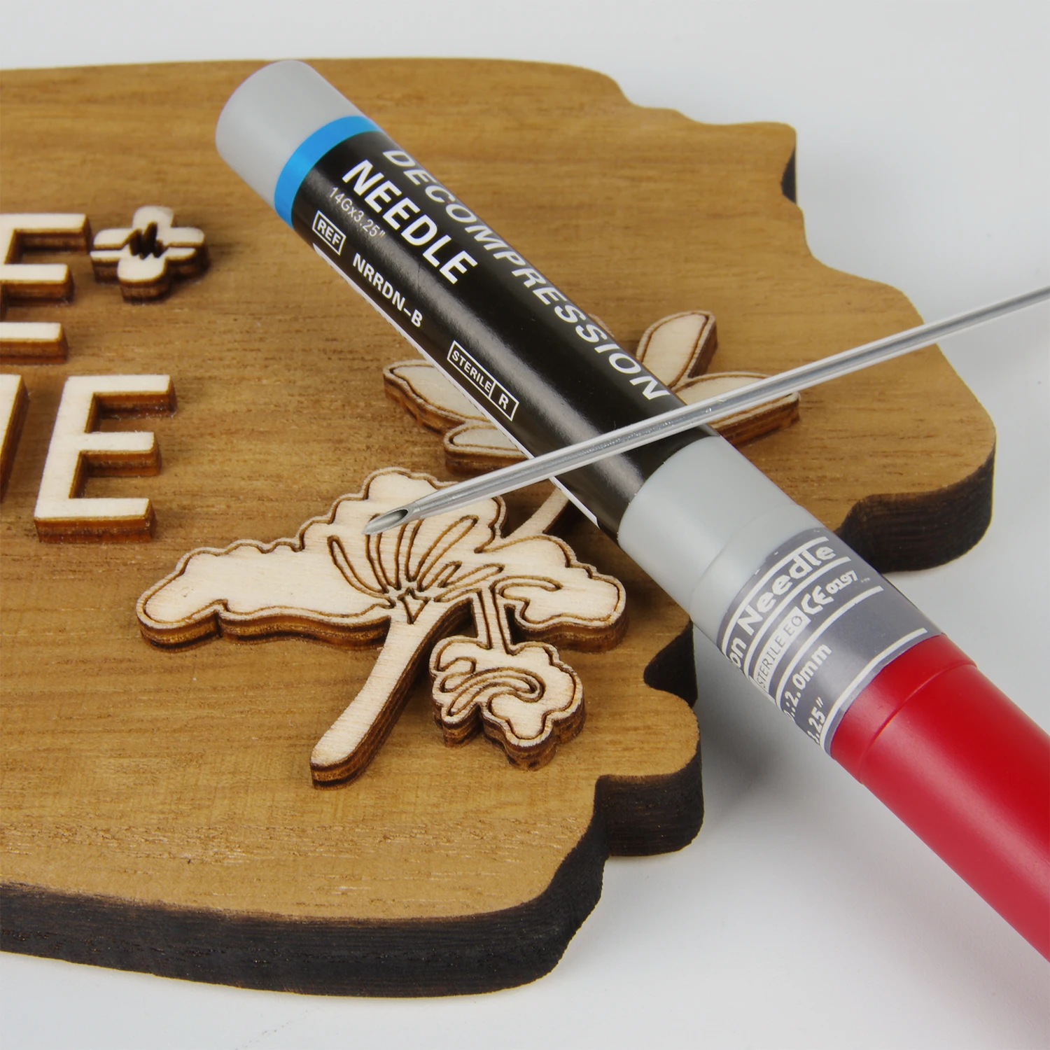 Sanke Rescue Pneumothorax Needle Trauma Medical Ifak Chest Cathether Needlecatheter 50g Needle Decompression Edc First Aid Kit - Image 4