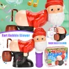 Santa Claus Bubble Machine Fart Bubble Blower With Music & Light Gnomes Farting Bubble Toys Novelty Christmas Gift For Children