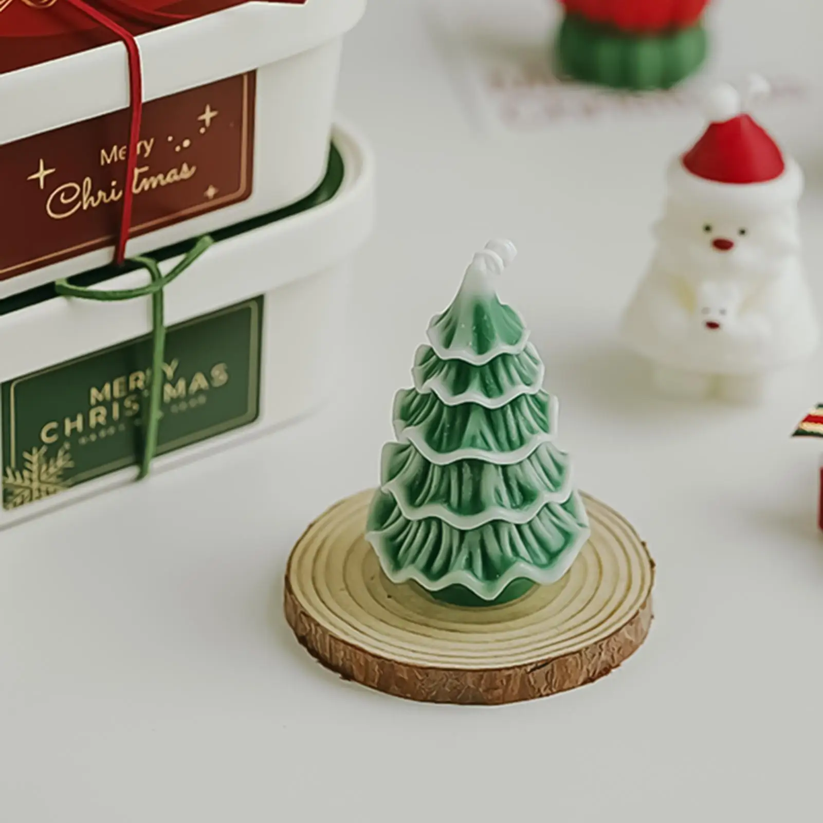 Scented Candle Lightweight Craft Aromatherapy Set Christmas Tree Candle Decor for Mother Family Birthday Fall Home Autumn - Image 4