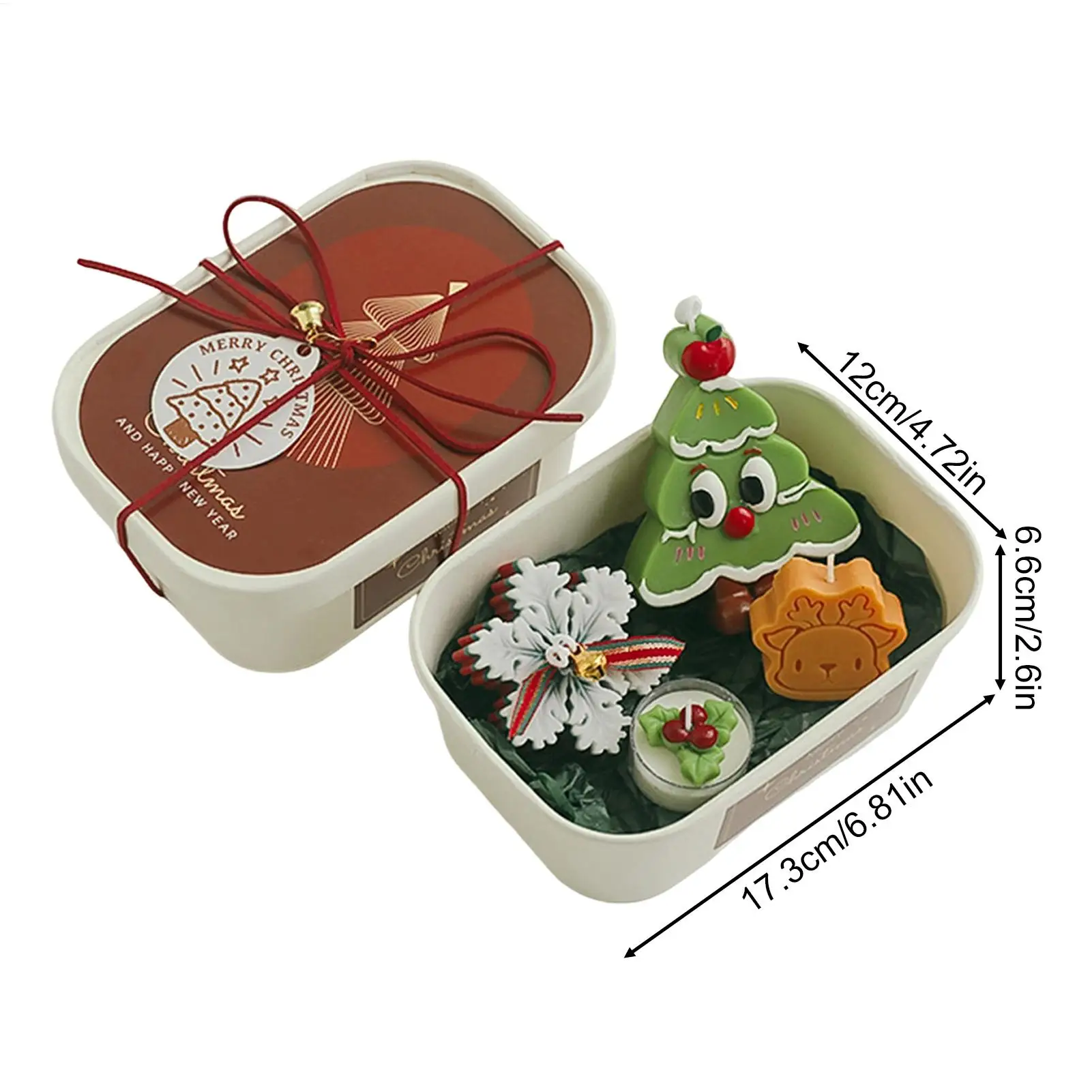 Scented Candle Lightweight Craft Aromatherapy Set Christmas Tree Candle Decor for Mother Family Birthday Fall Home Autumn - Image 6