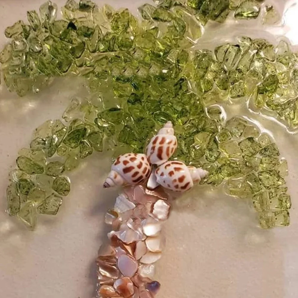Sea Glass Art Kits Sea Glass Art & Craft Kit DIY Sea Themed Photo Frame Creative Resin Beach Art Kit for Home Office - Image 6