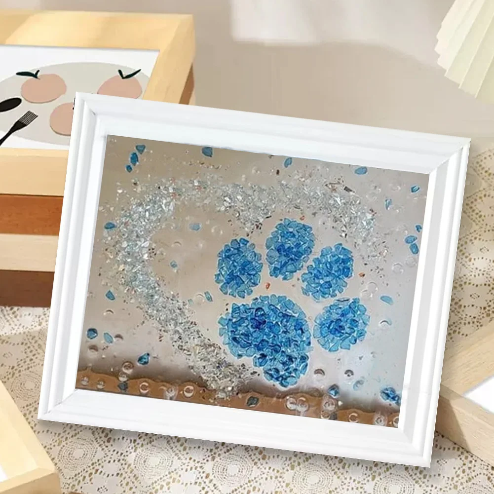 Sea Glass Art Kits Sea Glass Art & Craft Kit DIY Sea Themed Photo Frame Creative Resin Beach Art Kit for Home Office - Image 4