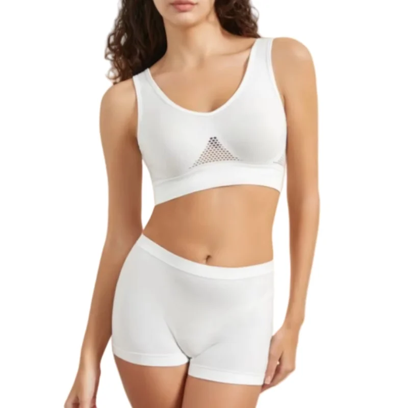 Seamless Bra Set Women Low Waist Underwear Female Tanks Bra Top Sexy Thong Panties Casual Sports Lingerie Set Girls Intimates - Image 3