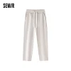 Semir Women Pants Loungewear Waffle Texture Drawstring Loose Straight Home Casual Outside Wear Autumn Bottoms 2026