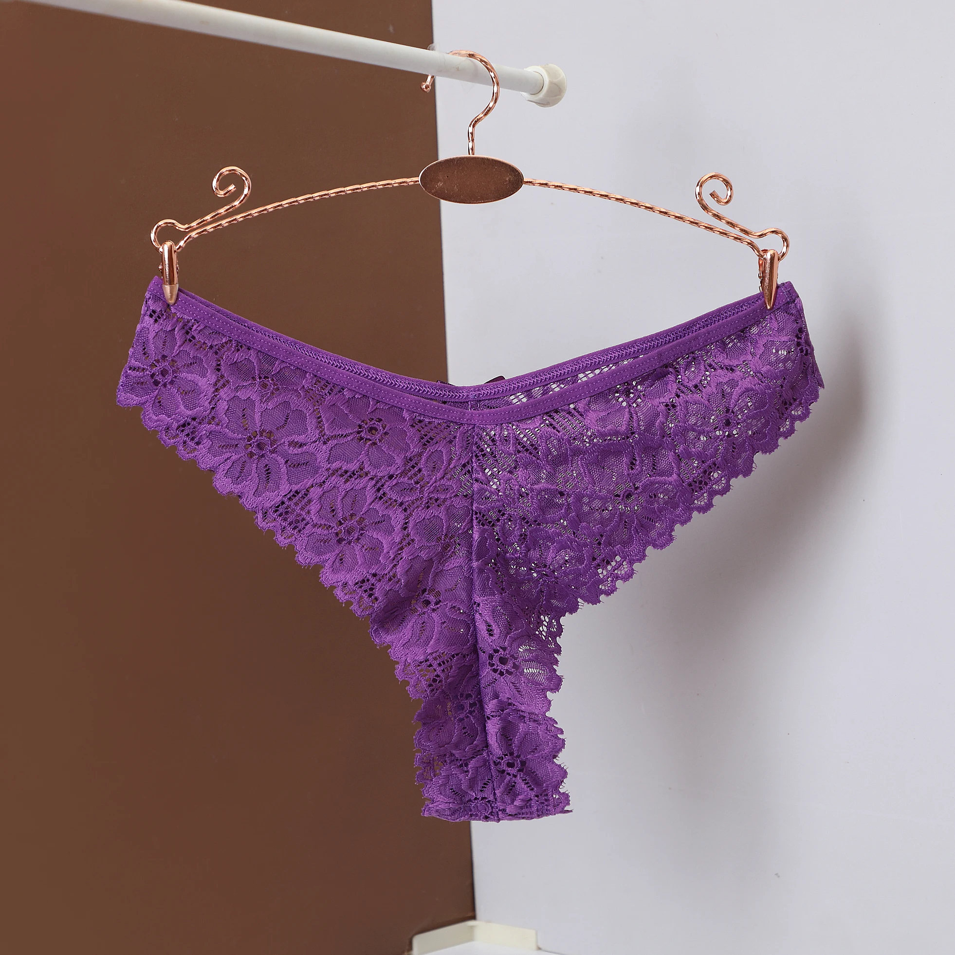 Sexy Ladies Lace Underwear Breathable Comfortable Women's Thongs Hipster Panties Briefs Lingerie for Females - Image 2