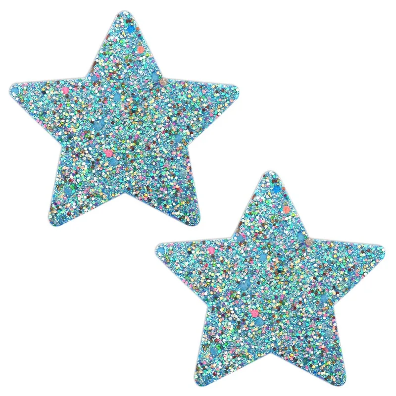 Sexy Luminous Glitter Nipple Pasties Invisible Disposable Breast Patch Breast Lift Tape Chest Stickers Bara Nipple Covers - Image 6