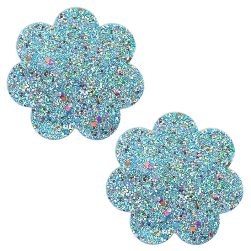 Sexy Luminous Glitter Nipple Pasties Invisible Disposable Breast Patch Breast Lift Tape Chest Stickers Bara Nipple Covers - Image 5