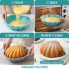 Shell Silicone Baking Mold Large Size Cake Pan Non‑stick Bakeware Mousse Chocolate Jelly Ice Cream Pastry Dessert Baking Tools