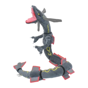 Shiny Rayquaza Plush Toys Stuffed Animal Game for Collectible Gift,Soft Plushies,Cute Cartoon Character Black 12 Inch