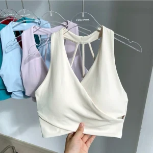 Shockproof Seamless Sexy Padded Athletic Sport Bra Women Backless Workout Gym Anti-Shock Yoga Crop Top Fitness Bra Suits