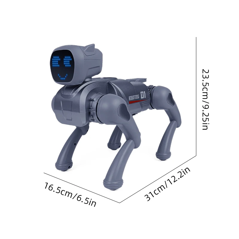 Simulation Intelligent Mechanical Dog Voice Dialogue Cute Expression Lamp APP Remote Control Programming Toys for Kids Gifts - Image 6