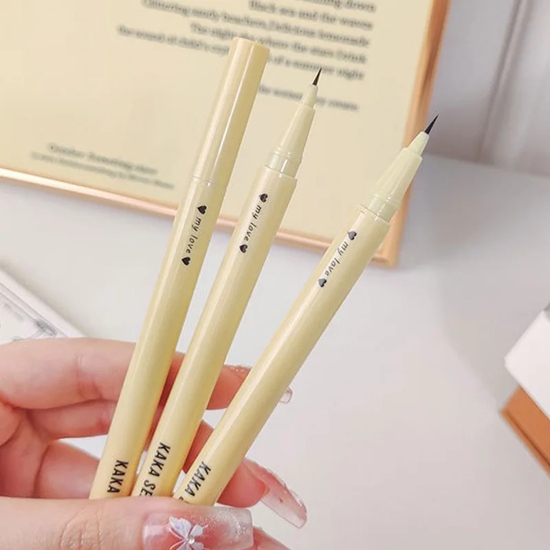 Slim Waterproof Liquid Eyeliner Lying Silkworm Pen Lasting Black Quick Drying Matte Lower Eyelash Pencil Korean Eye Liner Makeup - Image 5