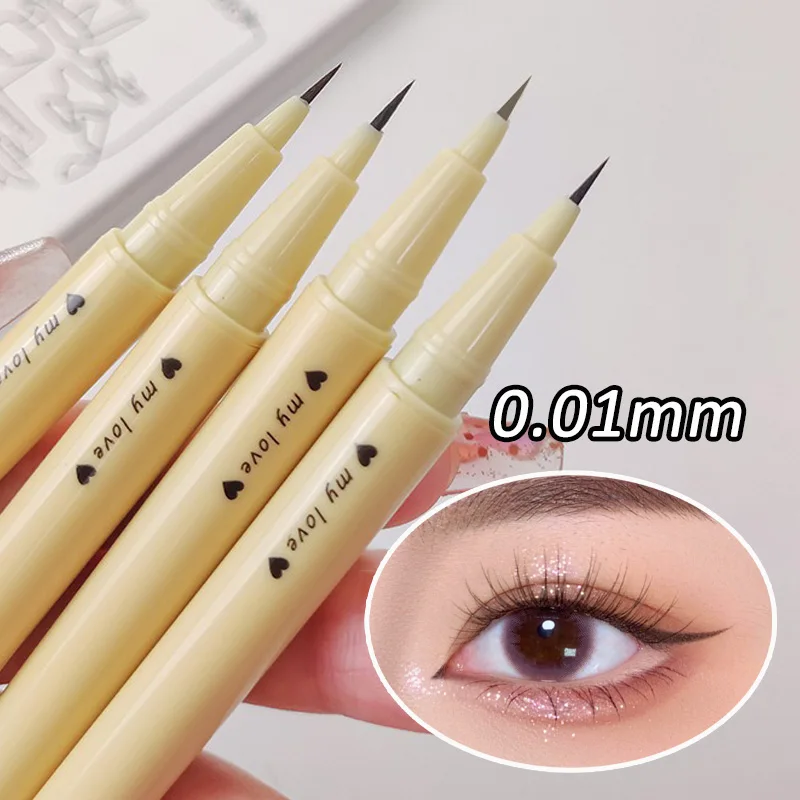 Slim Waterproof Liquid Eyeliner Lying Silkworm Pen Lasting Black Quick Drying Matte Lower Eyelash Pencil Korean Eye Liner Makeup - Image 3