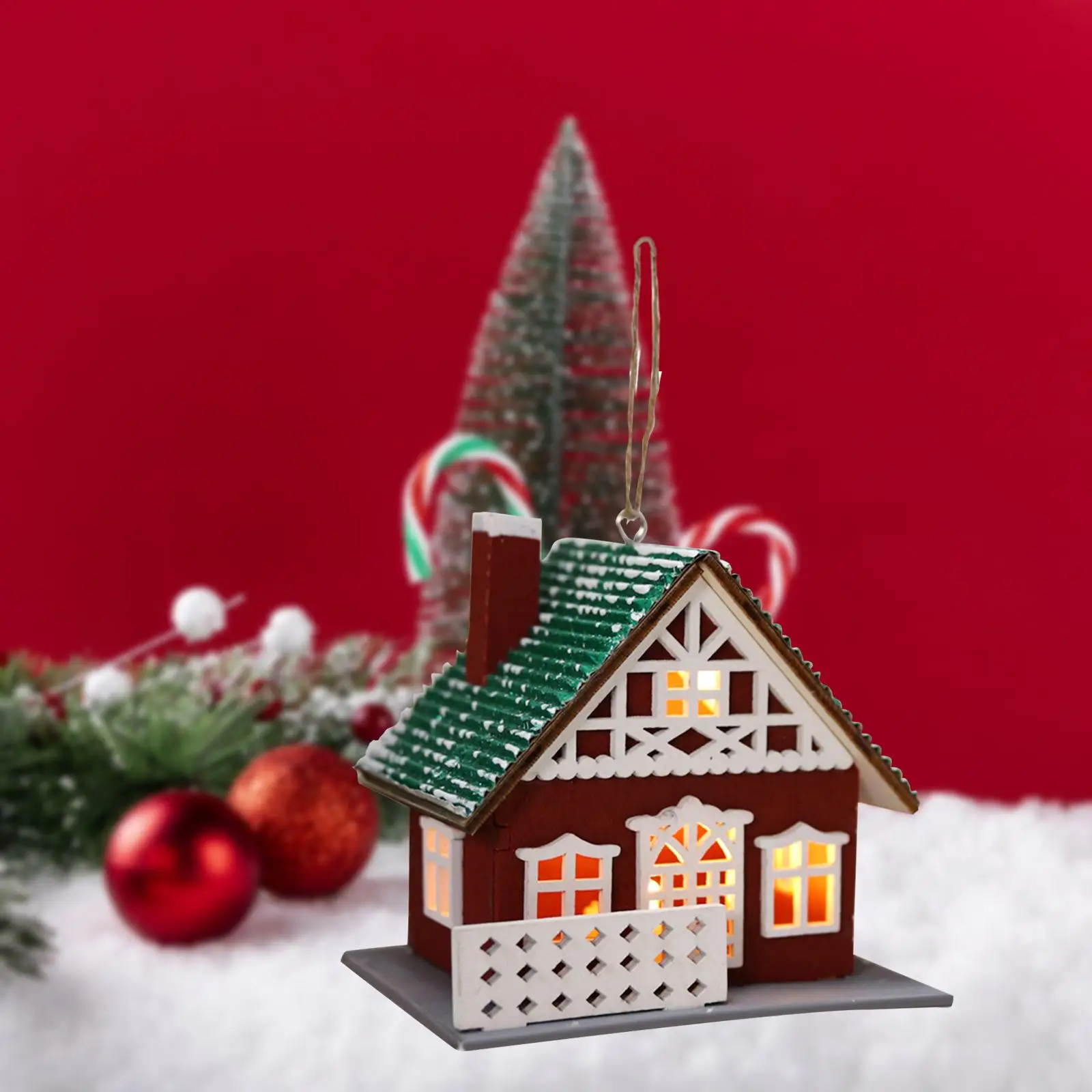 Small Christmas Village House Wood Kids Toy Collectible Glowing Log Cabin for Bedroom Home Xmas Party Decor Table Room Decor Small Christmas Village House Wood Kids Toy Collectible Glowing Log Cabin for Bedroom Home Xmas Party Decor Table Room Decor