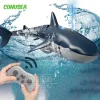 Smart Rc Shark whale Spray Water Toy Remote Controlled Boat ship Submarine Robots Fish Electric Toys for Kids Boys baby Children