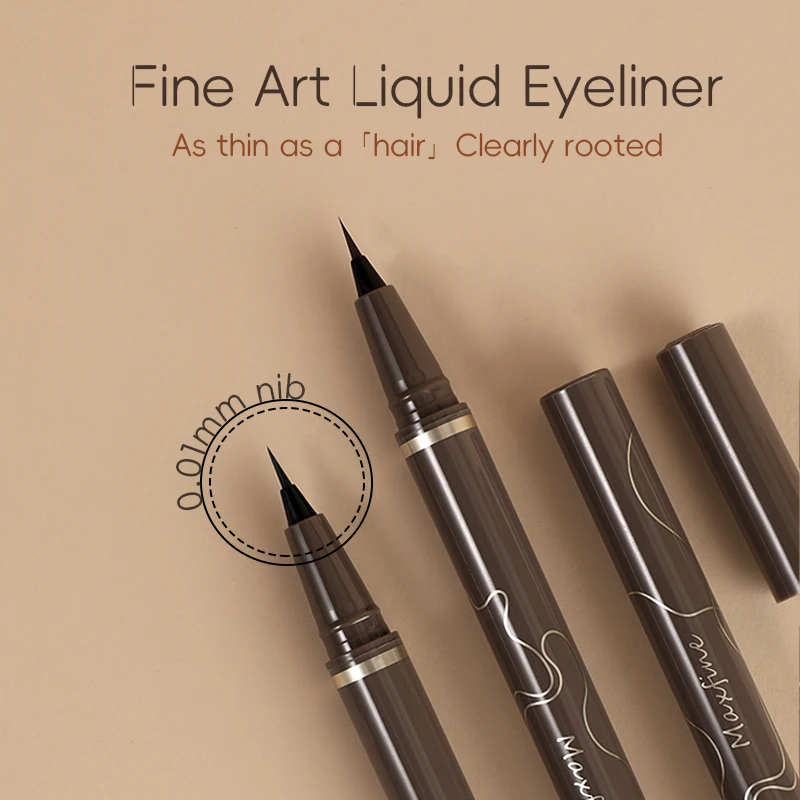 Smooth Very Fine Eyeliner Pen Longacting Quickdrying Waterproof Eyeliner Pen Suitable For Beginners Girls Holiday Gifts - Image 2
