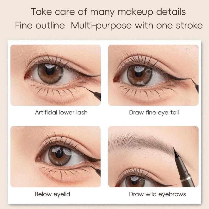 Smooth Very Fine Eyeliner Pen Longacting Quickdrying Waterproof Eyeliner Pen Suitable For Beginners Girls Holiday Gifts - Image 5