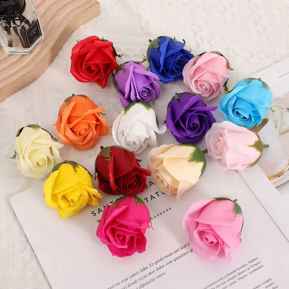 Soap Rose Artificial Flower Wedding Home Garden wreath Room Wedding Decora Valentine's Diy Gift box Bridal bouquet Ornament arch - Image 2