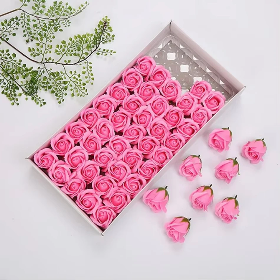 Soap Rose Artificial Flower Wedding Home Garden wreath Room Wedding Decora Valentine's Diy Gift box Bridal bouquet Ornament arch - Image 6