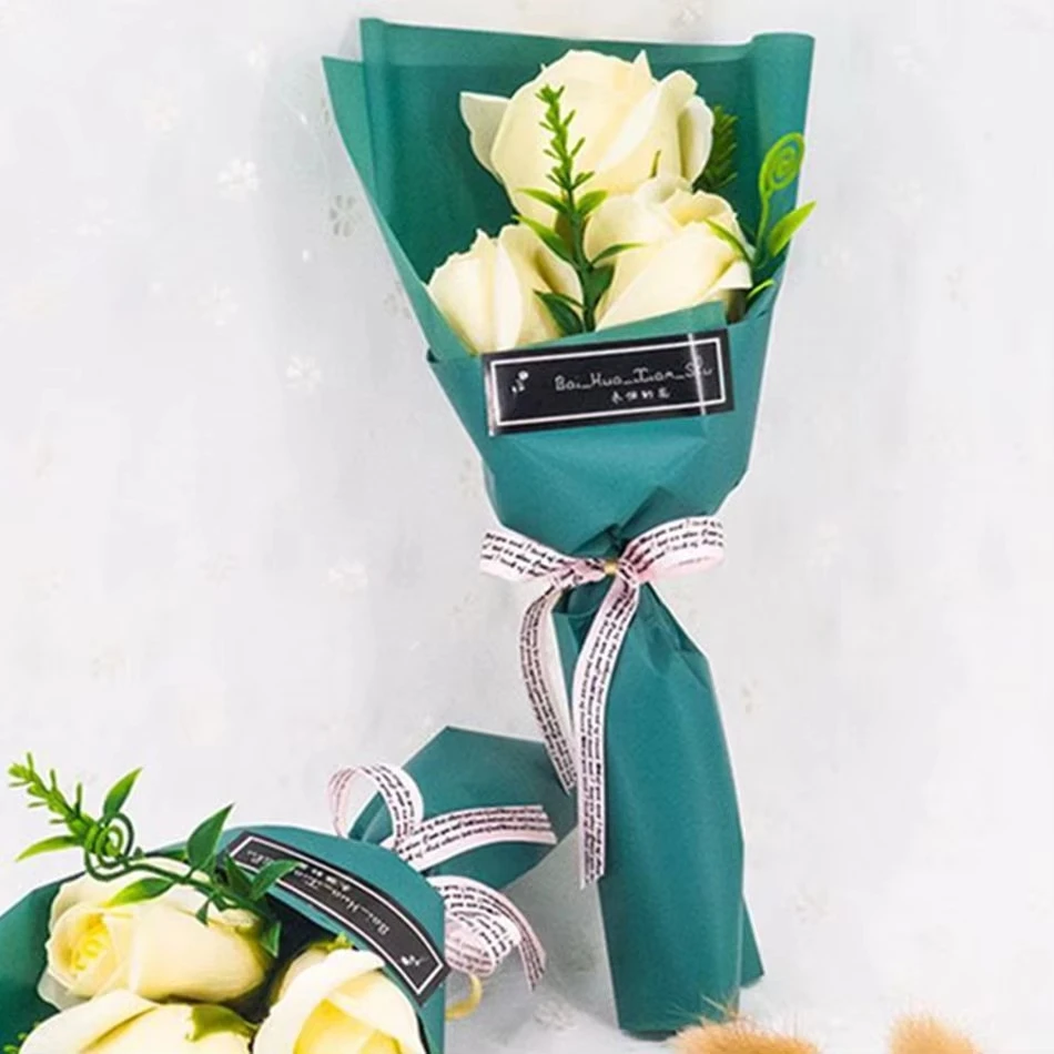 Soap Rose Artificial Flower Wedding Home Garden wreath Room Wedding Decora Valentine's Diy Gift box Bridal bouquet Ornament arch - Image 5