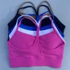 Solid Color Women Y-line Straps Fitness sport Bra high strength Top Comprehensive Training Gym Yoga Underwear top With Chest Pad