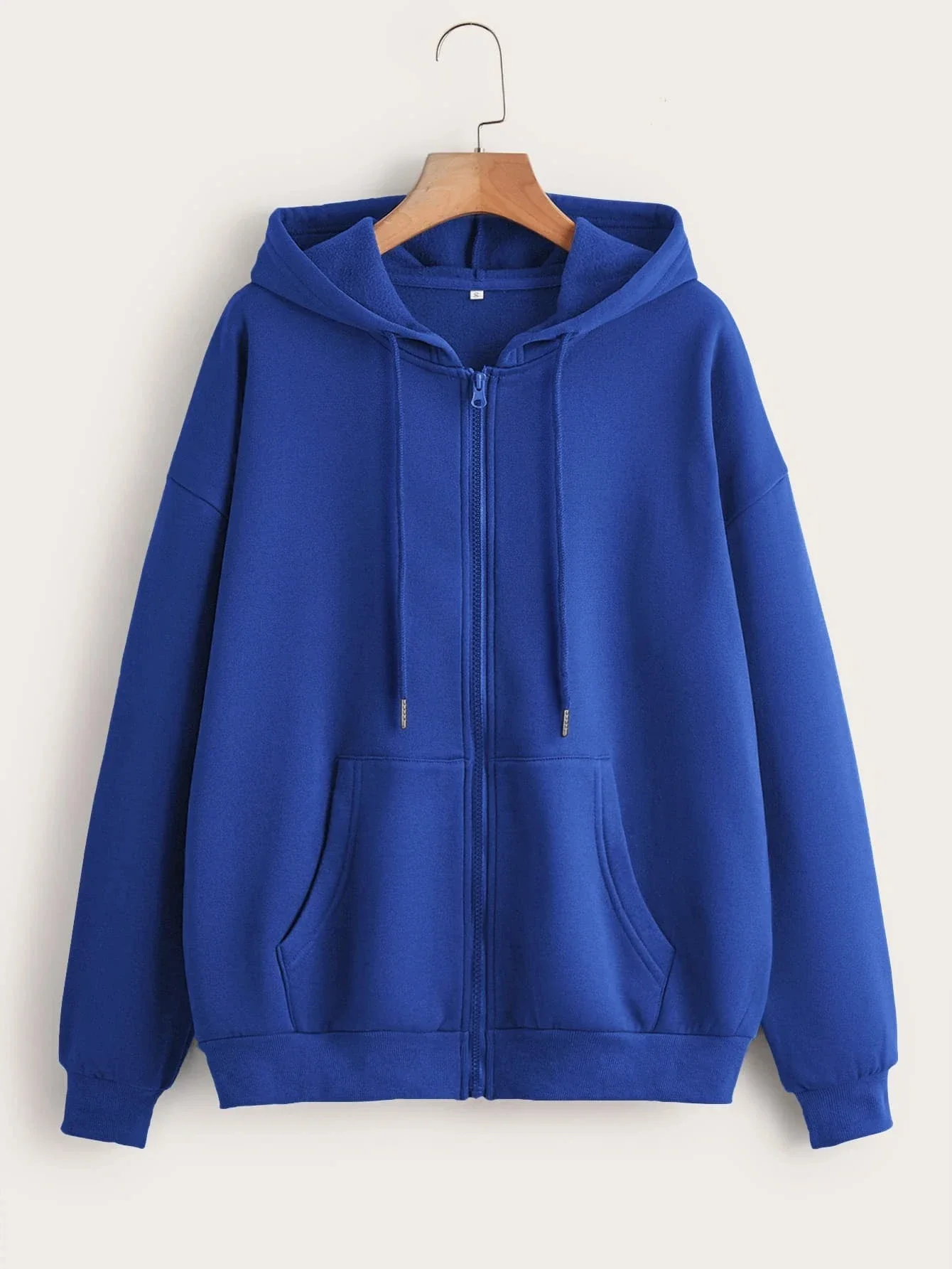 Solid Color Zipper Hoodies Womens Autumn Casual Sportswear Y2K Comfortable Long Sleeved All-Match Pocket Oversized Hoody - Image 2