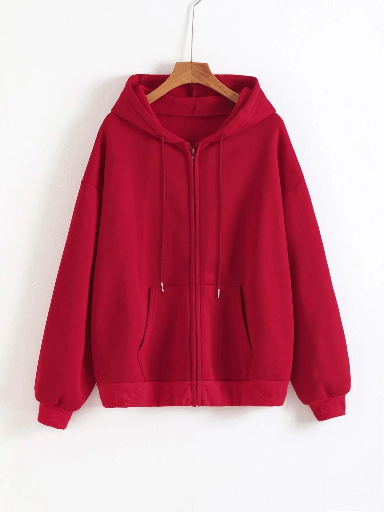 Solid Color Zipper Hoodies Womens Autumn Casual Sportswear Y2K Comfortable Long Sleeved All-Match Pocket Oversized Hoody - Image 4