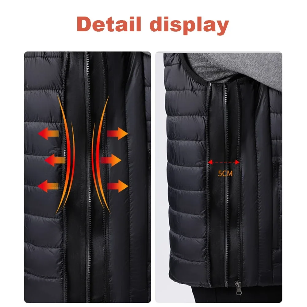 Sportswear Heated Coat Men Women Electric Heated Jackets Lightweight Warm Electric Heating Coat for Camping Outdoor Work Fishing - Image 5