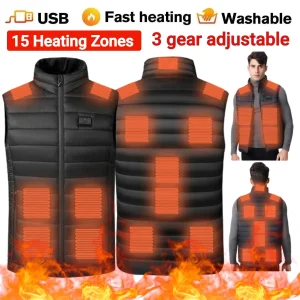 Sportswear Heated Coat Men Women Electric Heated Jackets Lightweight Warm Electric Heating Coat for Camping Outdoor Work Fishing
