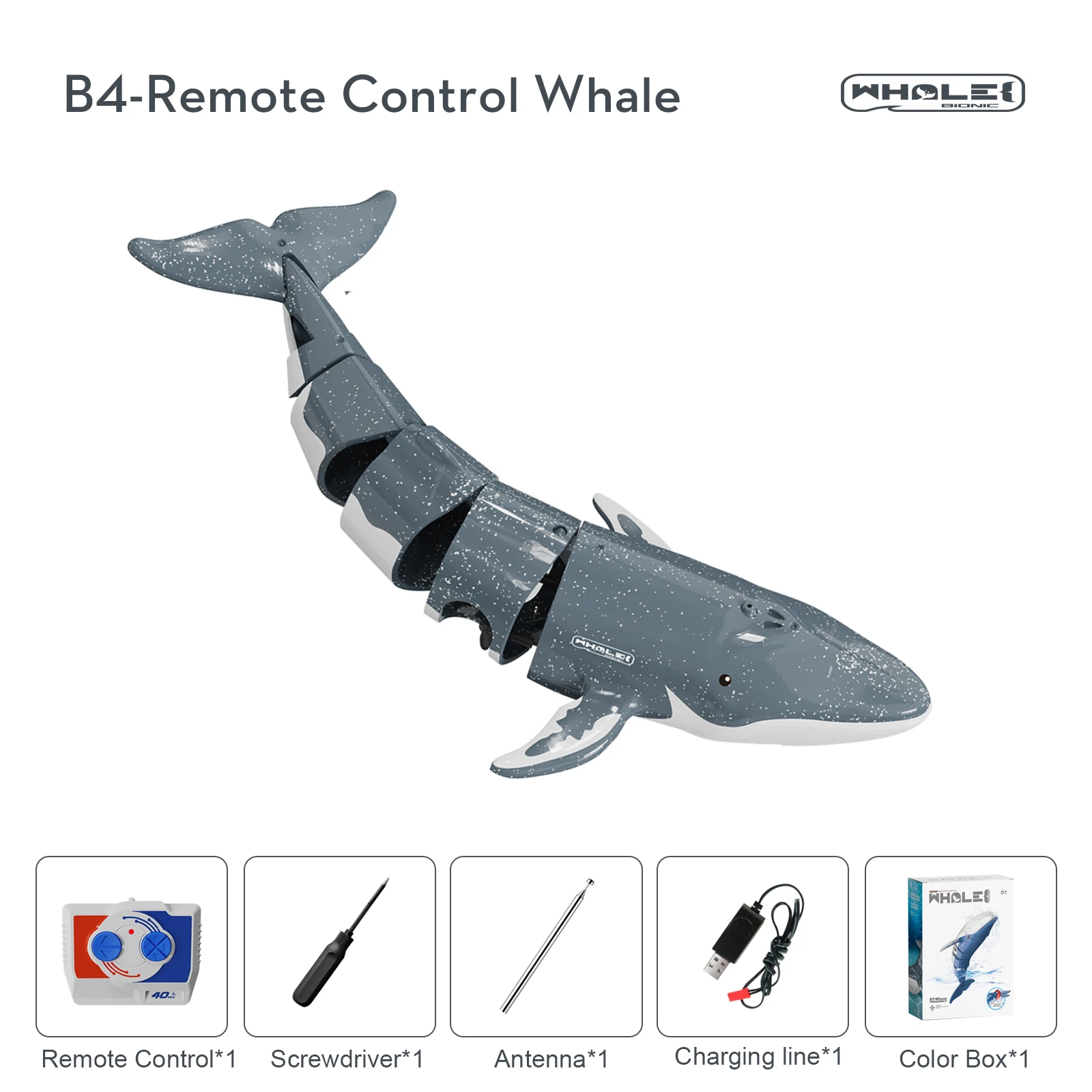 Spray Rc Whale Kids Toy Simulated Remote Control Animal Bionic Radio-Controlled Submarine Electric Water Toys Children Gift - Image 6